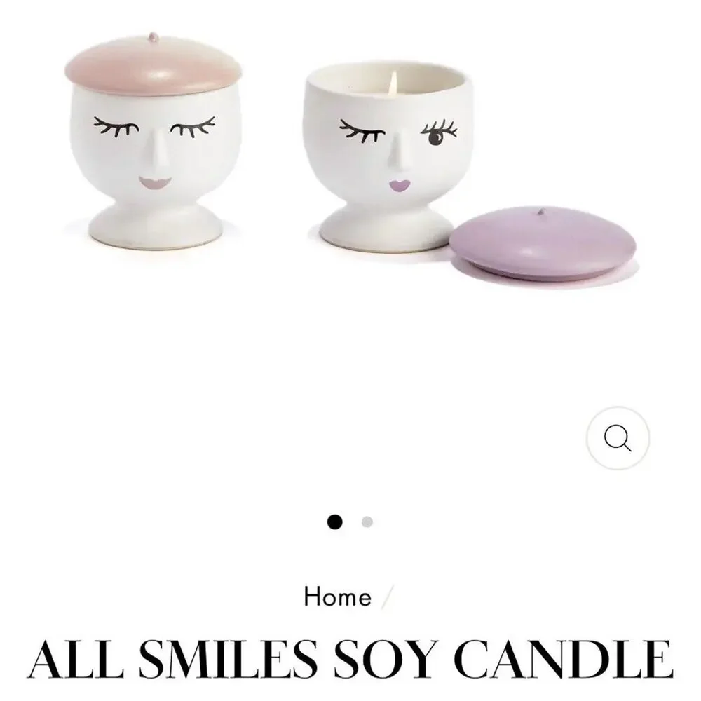 All Smiles Margaux Filled Soy Candle - WINK / VIOLET